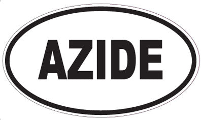 AZIDE - Oval Sticker