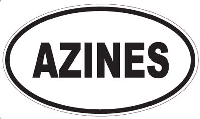 AZINES - Oval Sticker