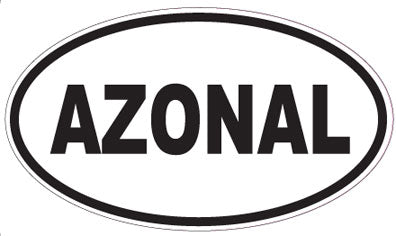 AZONAL - Oval Sticker