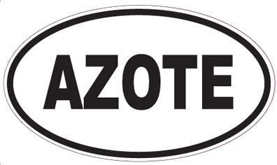AZOTE - Oval Magnet