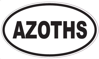 AZOTHS - Oval Sticker