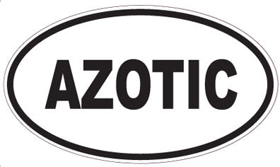 AZOTIC - Oval Sticker