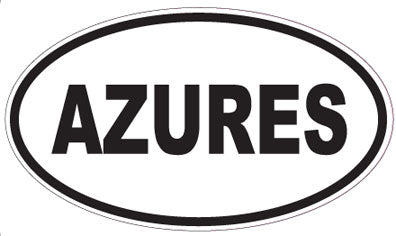 AZURES - Oval Sticker