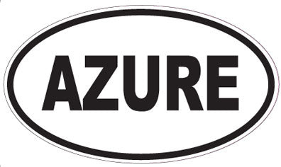 AZURE - Oval Magnet