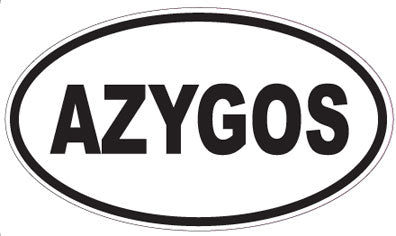 AZYGOS - Oval Sticker