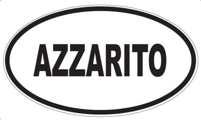 AZZARITO - Oval Sticker