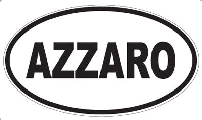 AZZARO - Oval Sticker