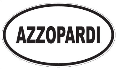 AZZOPARDI - Oval Sticker