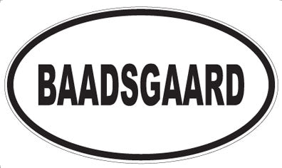 BAADSGAARD - Oval Magnet