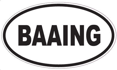 BAAING - Oval Sticker