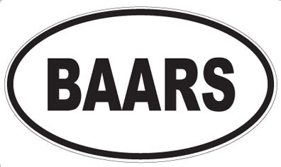 BAARS - Oval Magnet