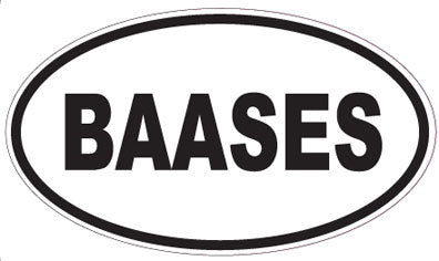BAASES - Oval Sticker