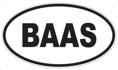 BAAS - Oval Magnet