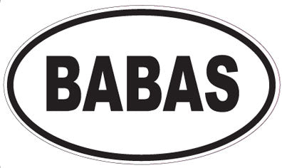 BABAS - Oval Sticker