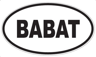 BABAT - Oval Magnet