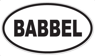 BABBEL - Oval Magnet
