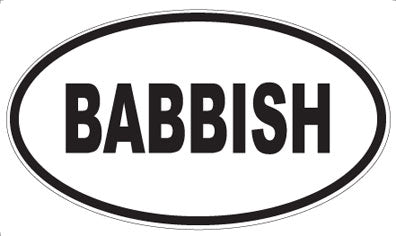 BABBISH - Oval Magnet