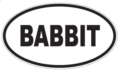 BABBIT - Oval Magnet