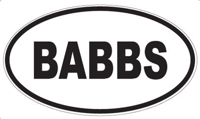 BABBS - Oval Magnet