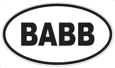 BABB - Oval Magnet