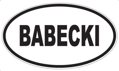 BABECKI - Oval Magnet