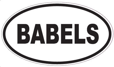 BABELS - Oval Sticker