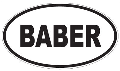 BABER - Oval Magnet