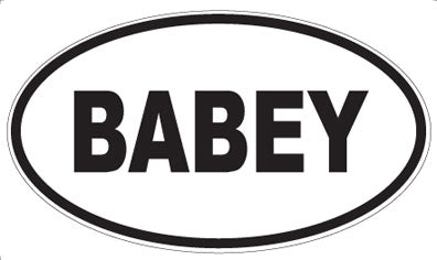 BABEY - Oval Magnet