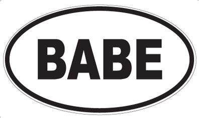 BABE - Oval Magnet