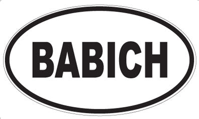 BABICH - Oval Magnet