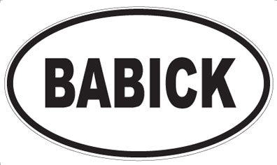 BABICK - Oval Magnet