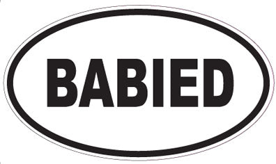 BABIED - Oval Sticker