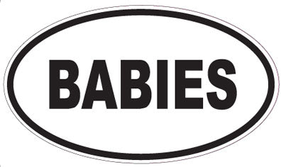 BABIES - Oval Sticker