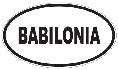 BABILONIA - Oval Magnet