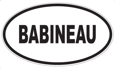 BABINEAU - Oval Magnet