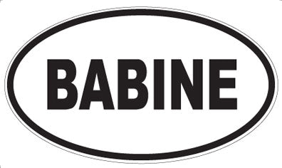 BABINE - Oval Magnet