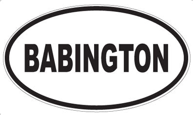 BABINGTON - Oval Magnet