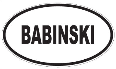 BABINSKI - Oval Magnet