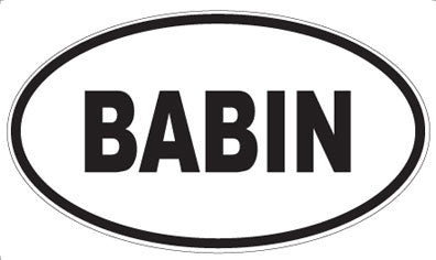 BABIN - Oval Magnet