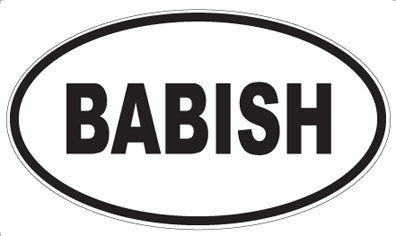 BABISH - Oval Magnet