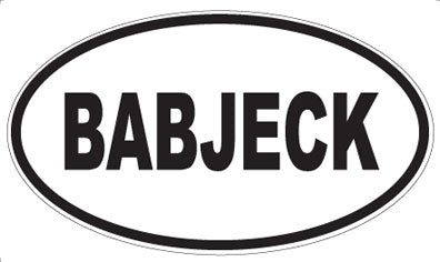 BABJECK - Oval Magnet