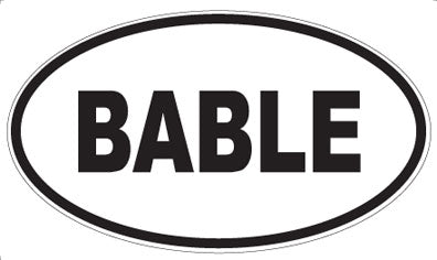 BABLE - Oval Magnet