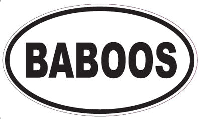 BABOOS - Oval Sticker