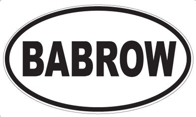 BABROW - Oval Magnet