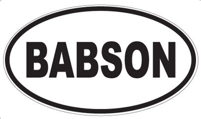 BABSON - Oval Magnet