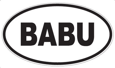 BABU - Oval Magnet