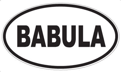 BABULA - Oval Magnet