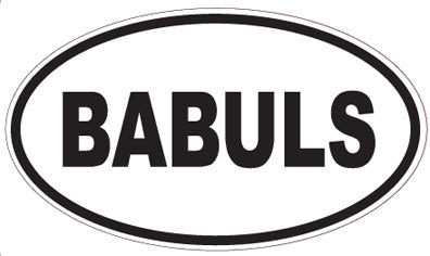 BABULS - Oval Sticker