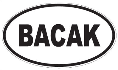 BACAK - Oval Magnet