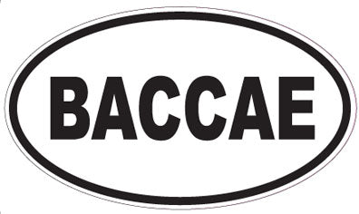 BACCAE - Oval Sticker